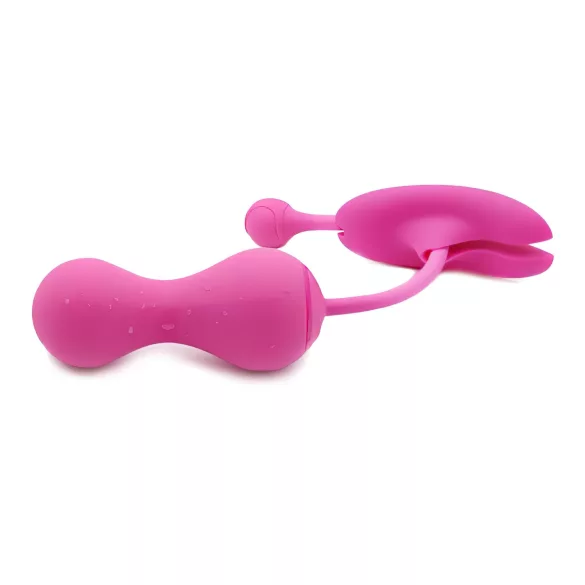 Magic Motion Kegel Master - Dúo de bolas geisha inteligentes (rosa)