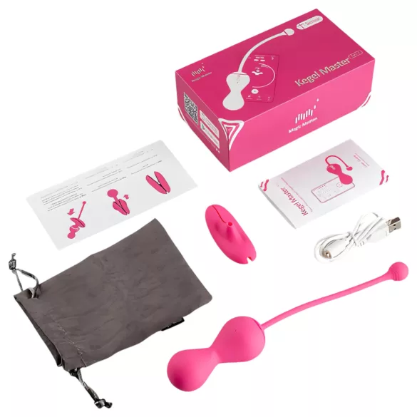 Magic Motion Kegel Master - Dúo de bolas geisha inteligentes (rosa)