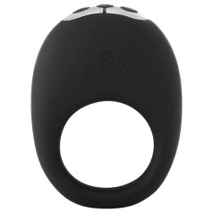   Je Joue Mio - anillo vibrador para pene recargable e impermeable - negro