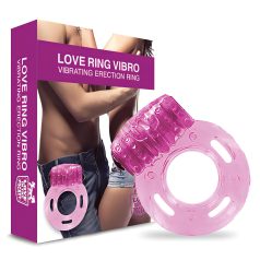   Love in the Pocket - anillo vibrador desechable para pene - silicona rosa