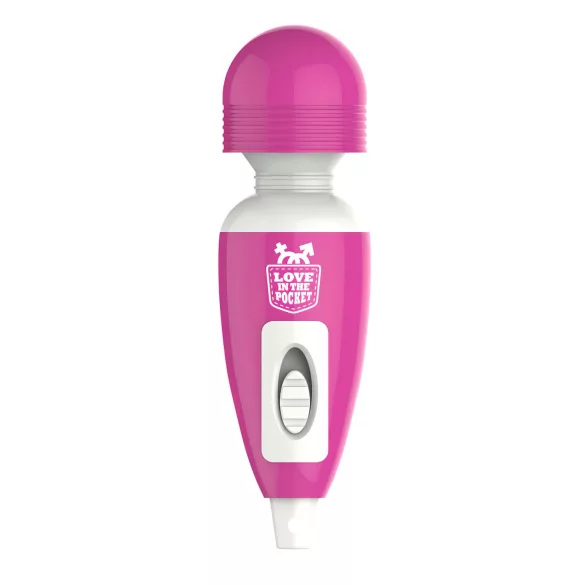Love Wand - mini vibrador masajeador - recargable - rosa