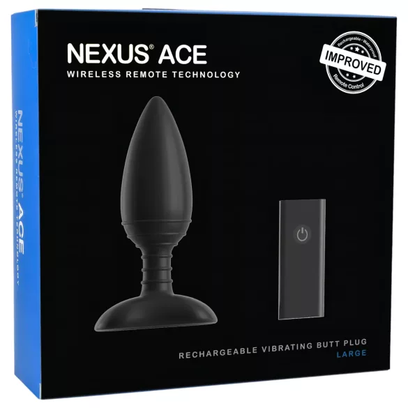 Nexus Ace - vibrador anal recargable con control remoto (grande)
