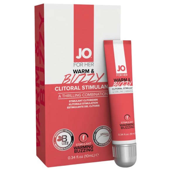 JO WARM & BUZZY - Gel estimulante para el clítoris (10ml)
