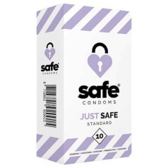   SAFE Just Safe - preservativo estándar - sabor vainilla - 10 unidades