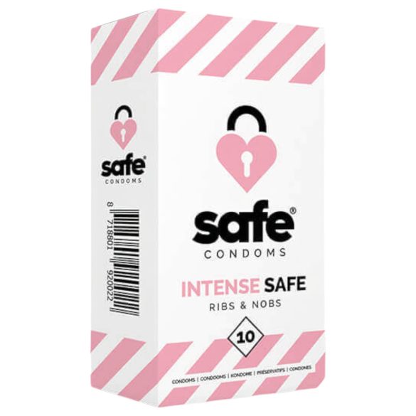 SAFE Intense Seguro - preservativos texturizados (10 unidades)