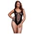 BACI Plus Size - Body atrevido de red - negro (XL-XXL)