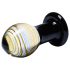 GLAS Galileo - plug anal de vidrio (negro-dorado)