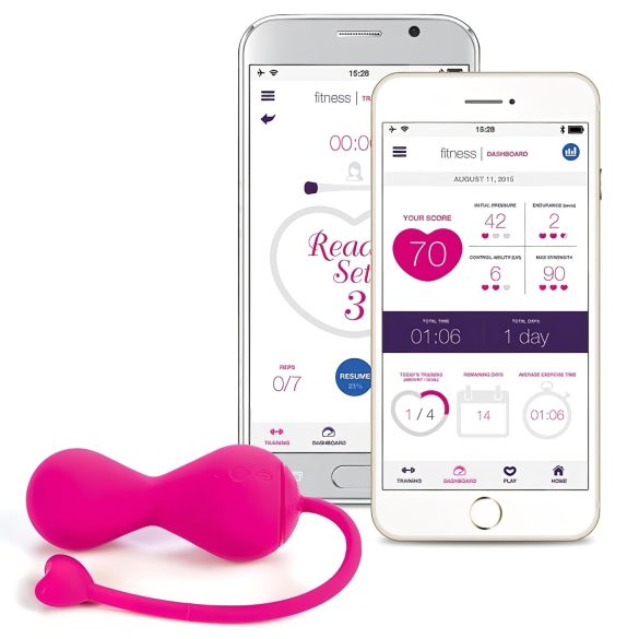 LOVELIFE BY OHMIBOD - KRUSH - Dúo de bolas Kegel inteligentes recargables (rosa)