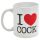 Me encanta el gallo - taza (negra)