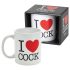 Me encanta el gallo - taza (negra)