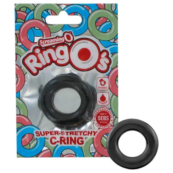 Screaming O - Anillo de silicona (negro)