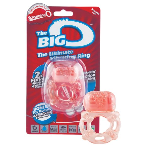 Screaming Big - anillo vibrador (melocotón)