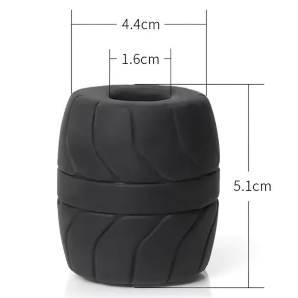 SilaSkin - Anillo para testículos y extensor - silicona blanca