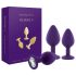Rianne - Juego de 3 plugs anales de silicona (lila)