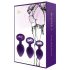 Rianne - Juego de 3 plugs anales de silicona (lila)