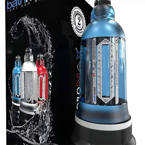 Bathmate Hydromax 7 Wide - bomba hidráulica pene - silicona azul