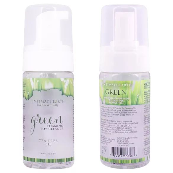 Intimate Earth Green Tee - spray desinfectante y limpiador (100 ml)