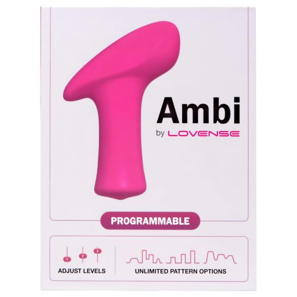 LOVENSE Ambi - vibrador para clítoris con 2 motores - silicona rosa