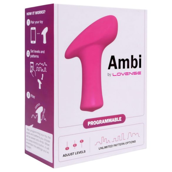 LOVENSE Ambi - vibrador para clítoris con 2 motores - silicona rosa