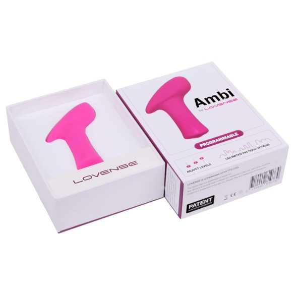 LOVENSE Ambi - vibrador para clítoris con 2 motores - silicona rosa