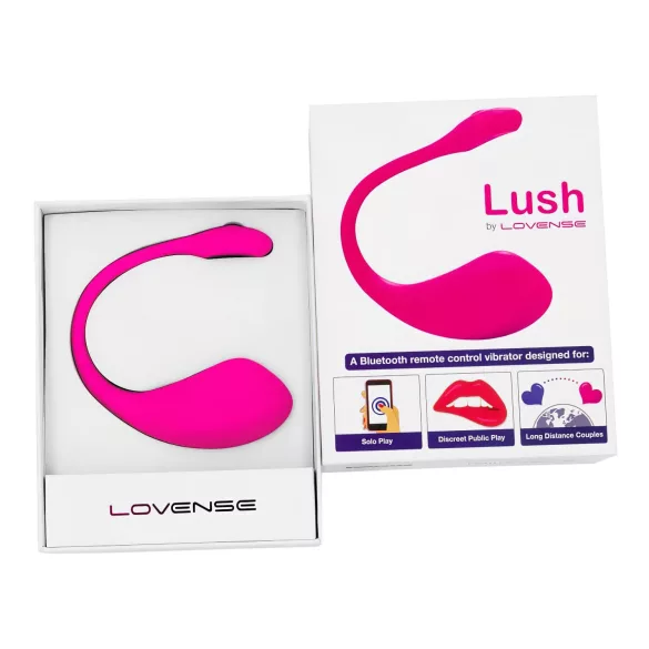 Lovense Lush 2 - huevo vibrador portátil controlado por app (rosa)