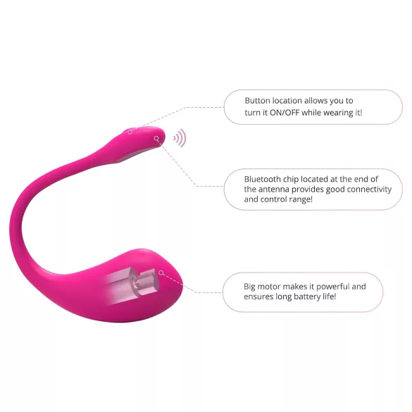 Lovense Lush 2 - Huevo vibrador controlado por app (rosa)