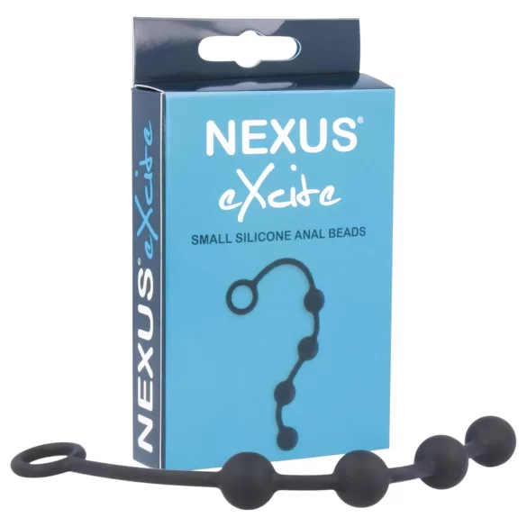 Nexus Excite - Dildo anal con 4 bolas - silicona negra pequeña