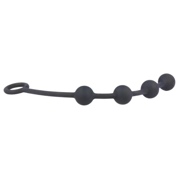 Nexus Excite - Dildo anal con 4 bolas - silicona negra pequeña