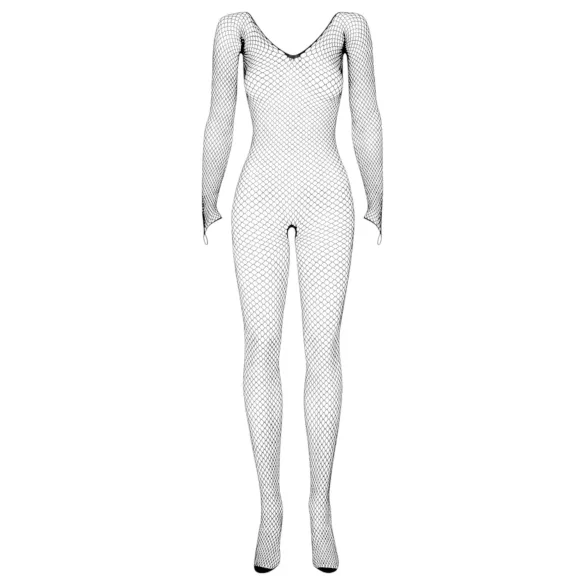Obsessive - body de red abierto manga larga - negro S-L