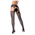 Obsessive S307 - conjunto liguero floral - negro (tallas S-L)