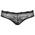 Obsessive Frivolla - picante braga de encaje para mujer - negro