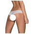 Obsessive - tanga abierto mujer - encaje floral lazo - blanco