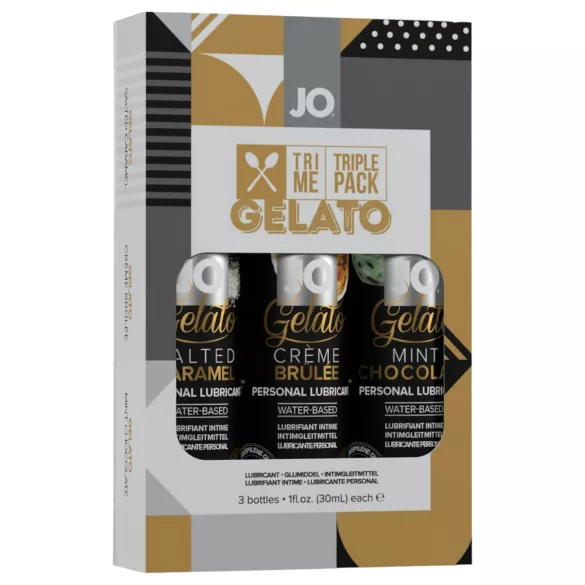 System JO - System Gelato - set de lubricantes con sabor (3x30 ml)
