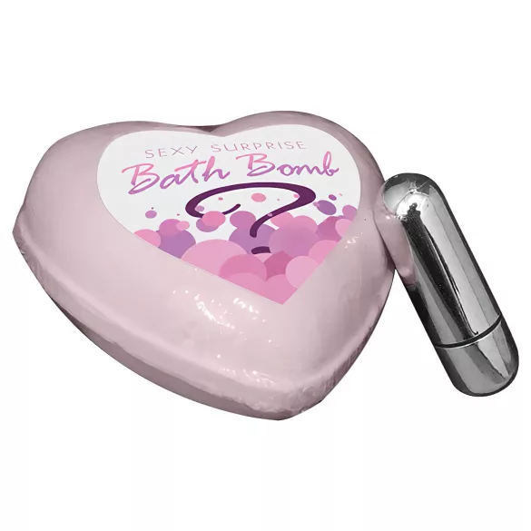 Kheper Games - mini vibrador oculto en bomba de baño - champán y fresa
