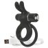 Screaming O Ohare - Anillo vibrador con conejo (negro)
