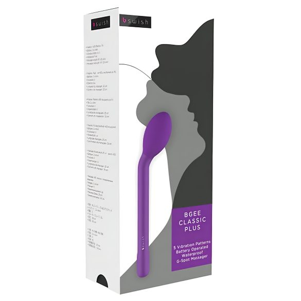 B SWISH Bgee Classic Plus - vibrador punto G impermeable (lila)