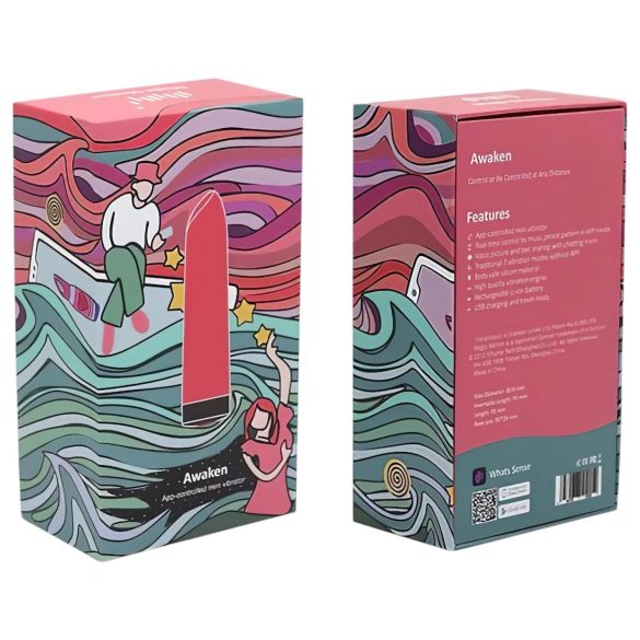 Magic Motion Awaken - mini vibrador inteligente recargable - silicona roja