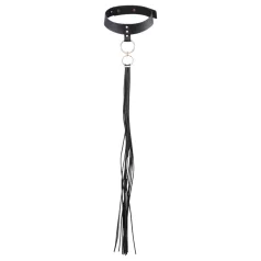 Bijoux Indiscrets - látigo y collar - negro