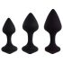 FEELZTOYS Bibi - Set de Plugs Anales - Negro (3 Piezas)