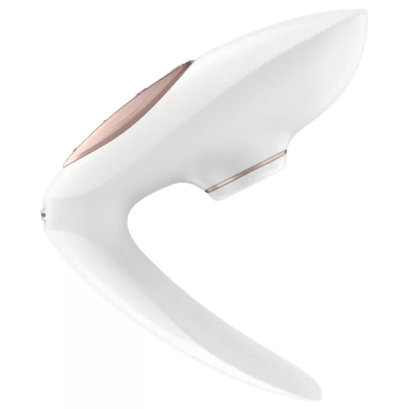 Satisfyer Pro 4 Couples - vibrador para parejas con succión recargable - blanco
