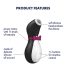 Satisfyer Penguin - estimulador resistente al agua (negro-blanco)