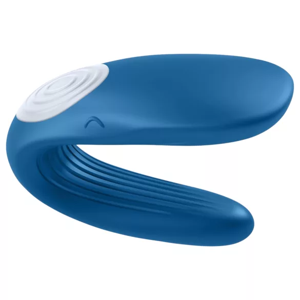 Satisfyer Double Whale - vibrador para parejas de 2 motores (azul)