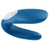 Satisfyer Double Whale - vibrador para parejas de 2 motores (azul)