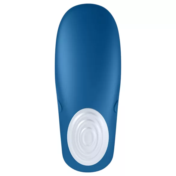 Satisfyer Double Whale - vibrador para parejas de 2 motores (azul)