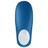 Satisfyer Double Whale - vibrador para parejas de 2 motores (azul)