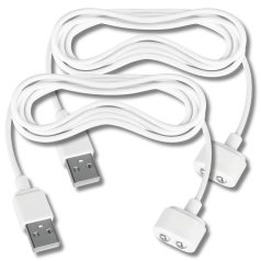   Satisfyer - cable cargador USB magnético - 2 unidades - blanco