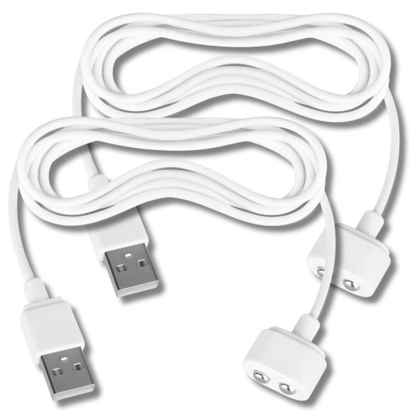 Satisfyer - cable cargador USB magnético - 2ud (blanco)