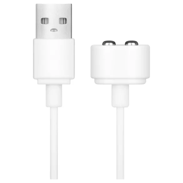 Satisfyer - cable cargador USB magnético - 2 unidades - blanco