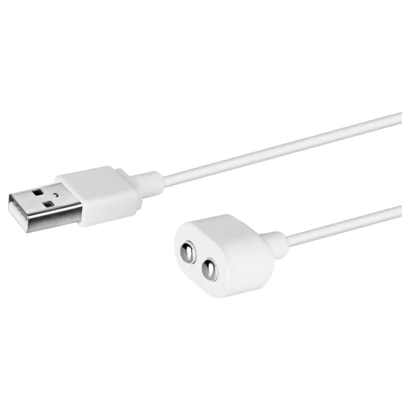 Satisfyer - cable cargador USB magnético - 2 unidades - blanco