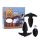 FEELZTOYS Funkybutts - Juego de vibradores anales inalámbricos recargables (negro)